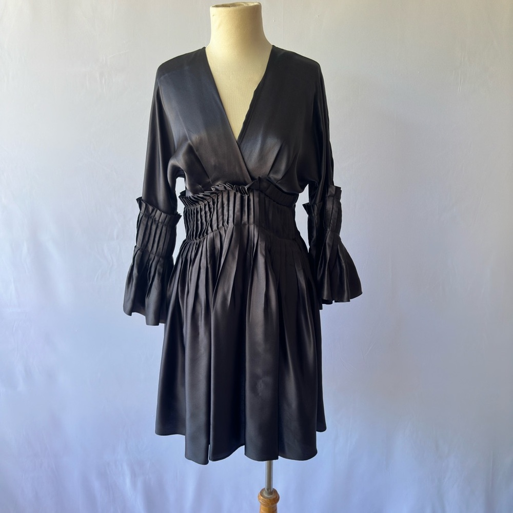 Black Silk Small Mia Via Dress